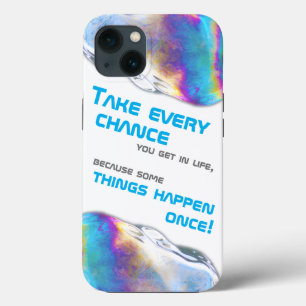 Case-Mate iPhone Case Couleurs arc-en-ciel éclatant bulles citation de m