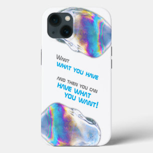Case-Mate iPhone Case Couleurs arc-en-ciel éclatant bulles citation de m
