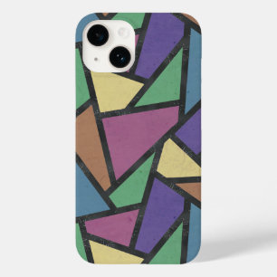 Coque Pour iPhone 14 Couleurs arc-en-ciel en mosaïque motif