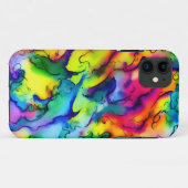 Coques Case-Mate iPhone Couleurs arc-en-ciel peinture à l'aquarelle abstra (Dos (Horizontal))