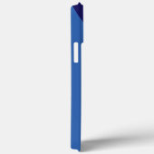 Coques Case-Mate iPhone Couleurs bleues formes géométriques courbes (Verso / Droite)