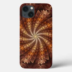Case-Mate iPhone Case Couleurs chaudes d'automne, art fractal abstrait m