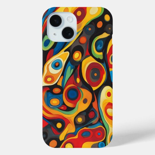Coques Case-Mate iPhone Couleurs Chaudes Psychedéliques (Verso)