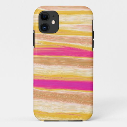Coques Case-Mate iPhone Couleurs chaudes rayures art graphique (Dos)