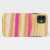 Coques Case-Mate iPhone Couleurs chaudes rayures art graphique (Dos (Horizontal))