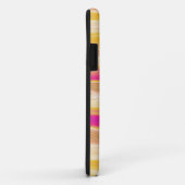 Coques Case-Mate iPhone Couleurs chaudes rayures art graphique (Dos/Droite)