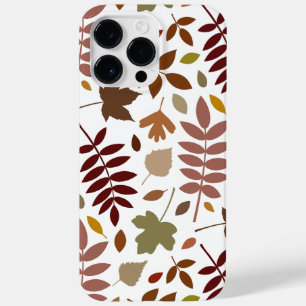 Coque Pour Pour iPhone 14 Pro Max Couleurs d'automne en blanc pour les Feuilles tomb