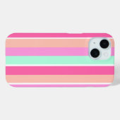 Coques Case-Mate iPhone Couleurs de bonbons rayures (Verso (horizontal))