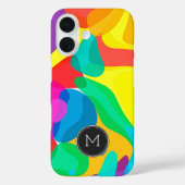 Coques Case-Mate iPhone Couleurs de cirque brillantes Motif Monogramme (Verso)