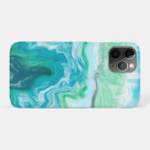 Coques Case-Mate iPhone Couleurs de plage Vagues océaniques bleues et turq (Dos (Horizontal))