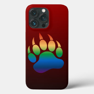 Case-Mate iPhone Case Couleurs dégradées de fierté de l'ours Patte d'our