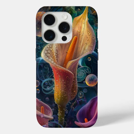 Coques Case-Mate iPhone Couleurs dégradées des fleurs de Calla (Verso)