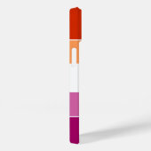 Coques Case-Mate iPhone Couleurs Drapeau Lesbienne Personnalisées Frappes (Verso / Droite)