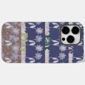 Coques Case-Mate iPhone Couleurs du Baby shower bleu amour (Verso (horizontal))