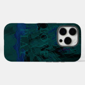 Coques Case-Mate iPhone Couleurs Fleur Bleu Français (Verso (horizontal))
