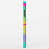 Coques Case-Mate iPhone COULEURS FLUO - Art Fractal - (Dos/Droite)