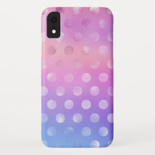 Case-Mate iPhone Case Couleurs Iridescentes avec Motif Pois