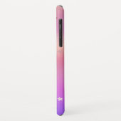 Coques Case-Mate iPhone Couleurs Iridescentes avec Motif Rose Gold Stars (Dos/Gauche)