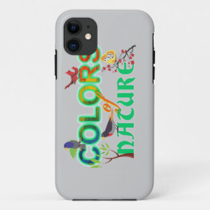 Case-Mate iPhone Case Couleurs nature oiseaux colorés jungle mignon dess
