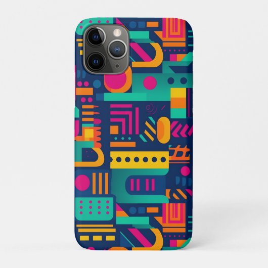 Coques Case-Mate iPhone Couleurs néon Abstraites et formes bohèmes géométr (Dos)
