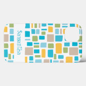 Coques Case-Mate iPhone Couleurs printanières Carrés et rectangles merveil (Verso (horizontal))