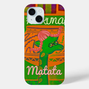 Coque Pour iPhone 15 Couleurs rouge Golden Green Rasta Giraffe