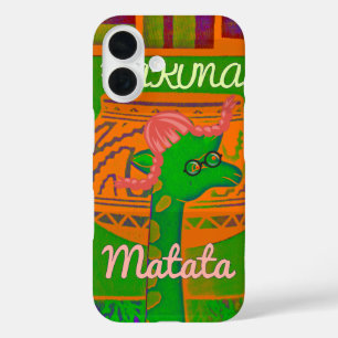 Coques iPhone 16 Couleurs rouge Golden Green Rasta Giraffe
