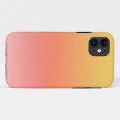 Coques Case-Mate iPhone Couleurs simples - Jaune à Misty Pink ombre (Dos (Horizontal))