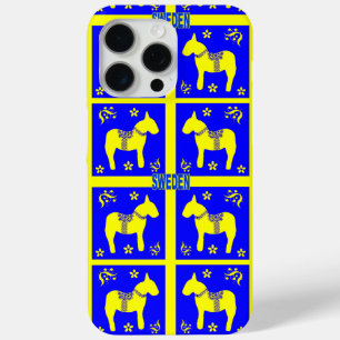 Coque iPhone 15 Pro Max couleurs suédoises traditionnelles symboles de la