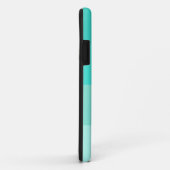 Coques Case-Mate iPhone Couleurs Turquoises turquoise en bande horizontale (Dos/Droite)