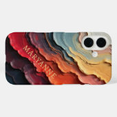Coques Case-Mate iPhone Couleurs Uniques de peinture séchée tendance (Verso (horizontal))