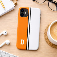 Couleurs universitaires orange et blanc