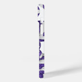 Coques Case-Mate iPhone Couleurs violet blanc de l'équipe volleyballs girl (Verso / Gauche)