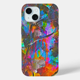 Coque Pour iPhone 15 Couleurs vives Peinture Artistique
