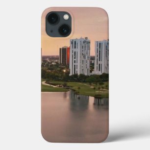 iPhone 13 Case Country Club at sunset, Aventura, Florida