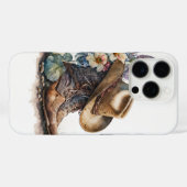 Coques Case-Mate iPhone Country Cowgirl Boots Flower Hat Texas (Verso (horizontal))