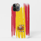 Coques Case-Mate iPhone Coup de pinceau Drapeau Espagne (Dos)