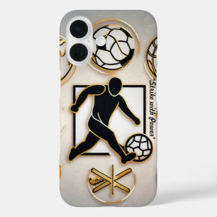 Coques iPhone 16 "Coup d'envoi d'or"
