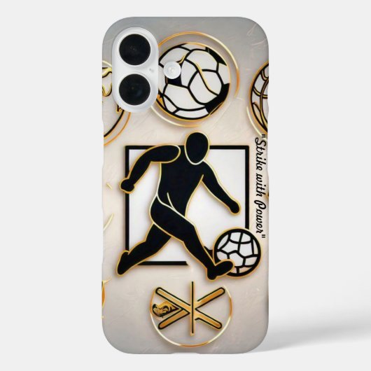 Coques Case-Mate iPhone "Coup d'envoi d'or" (Verso)