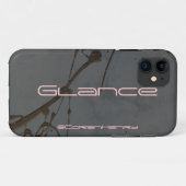 Coques Case-Mate iPhone Coup d'oeil en acrylique noir (Dos (Horizontal))
