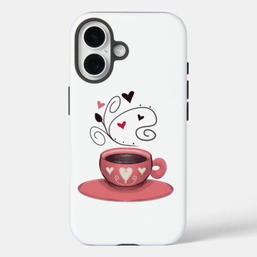 Coques Case-Mate iPhone Coupe de café rose (Verso)
