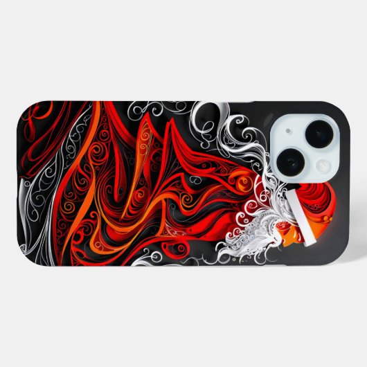 Coques Case-Mate iPhone Coupe de papier Père Noël complexe (Verso (horizontal))