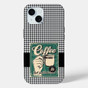 Coque Pour iPhone 15 Coupe du Café Retro