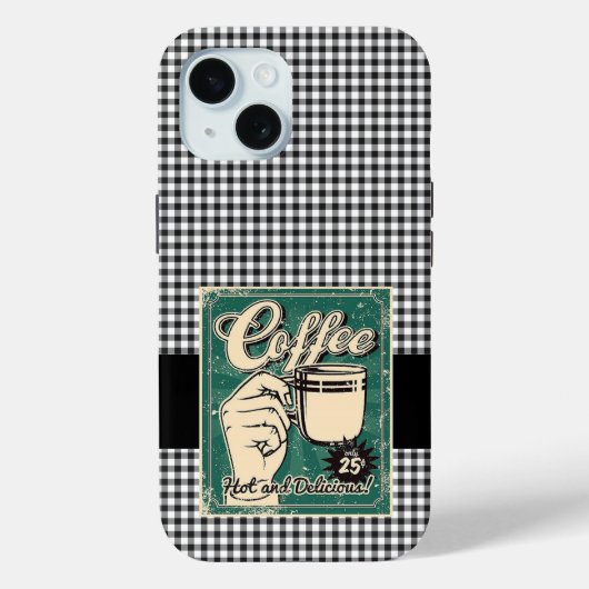 Coques Case-Mate iPhone Coupe du Café Retro (Verso)