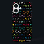 Coques iPhone 16 Coupe Nerdy Hipster Lunettes Motif Coloré Noir<br><div class="desc">Un coque iPhone 16 mignon et nerdy avec un hipster coloré lunettes motif sur un arrière - plan noir. Idéal pour les vers de livres,  les geeks,  les opticiens,  et plus !</div>