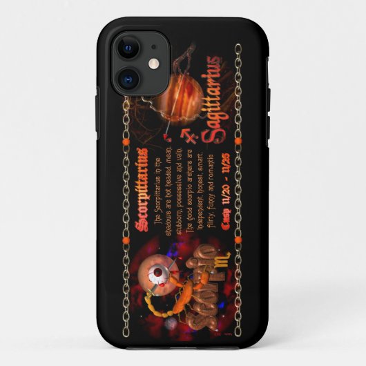 Coques Case-Mate iPhone Coupe zodiaque de Valxart Scorpio (Dos)