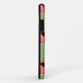 Coques Case-Mate iPhone Coupes de crème glacée rose sur vert (Dos/Droite)