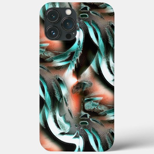 Coques Case-Mate iPhone Coupes tordues en cyan argenté avec rainures sur c (Verso)