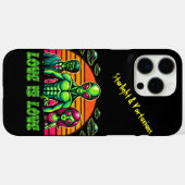 Coques Case-Mate iPhone Couple Alien dans l'affection galactique (Verso (horizontal))