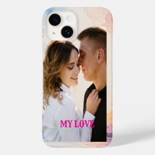 Coque Pour iPhone 14 Couple amoureux Photo Personnalisé